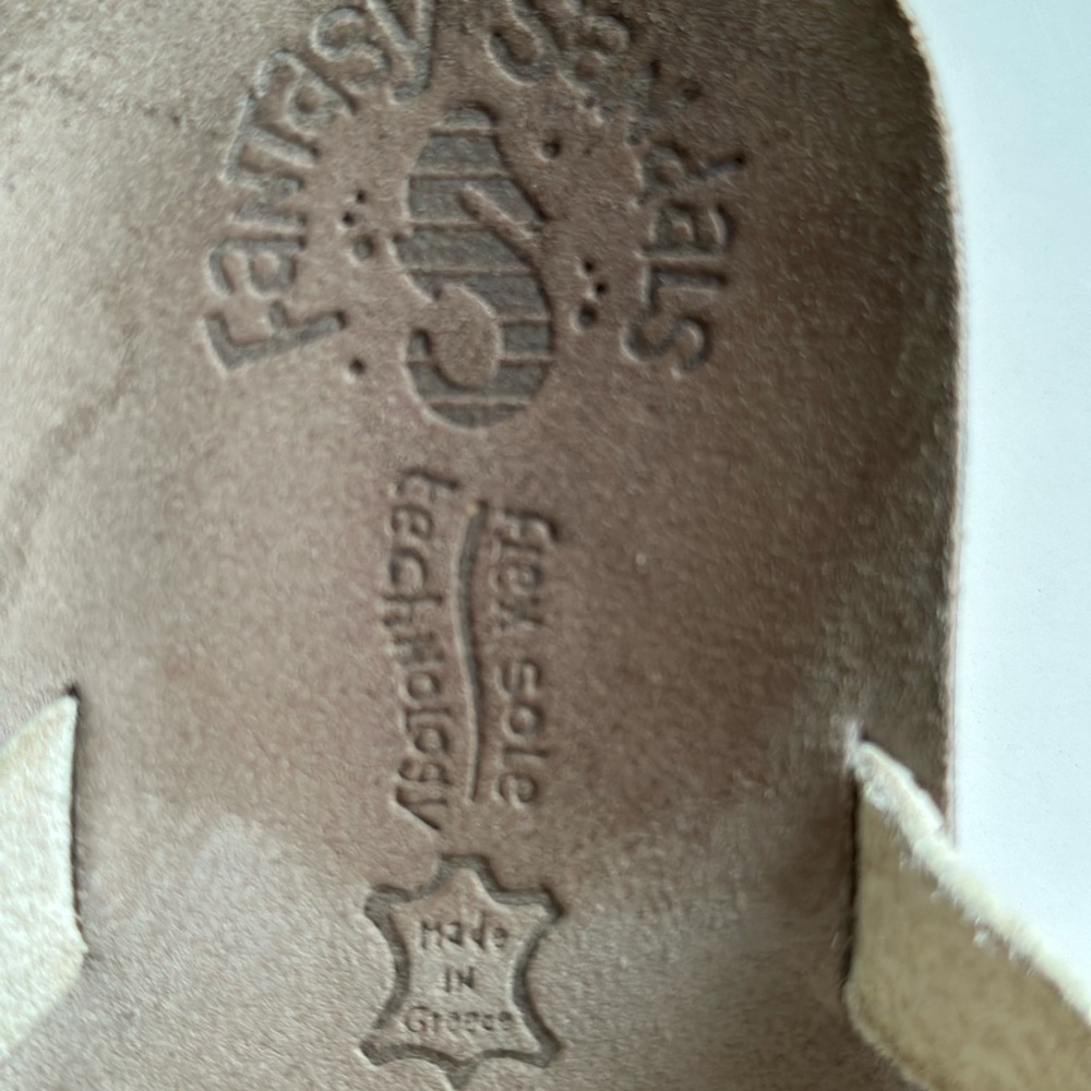 Fantasy Sandals Fantasy Sandals Wedge Made inGreece size 41 - Picture 7 of 10
